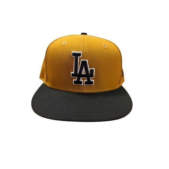 New Era Other - New Era LA Dodgers 59FIFTY Fitted Hat 7 1/4 Gold Mustard Black MLB